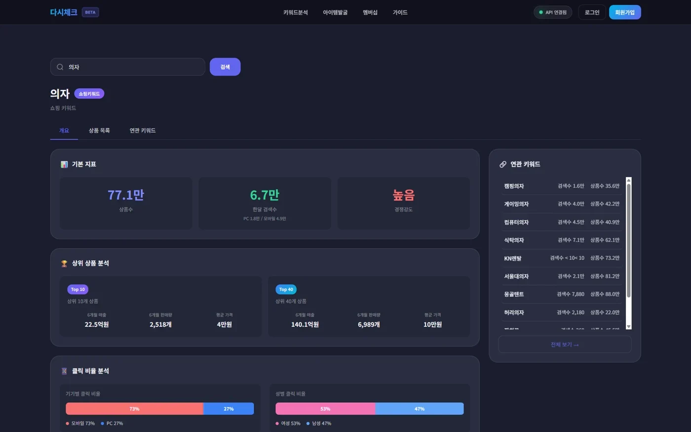 다시체크 웹사이트 제작 포트폴리오 썸네일