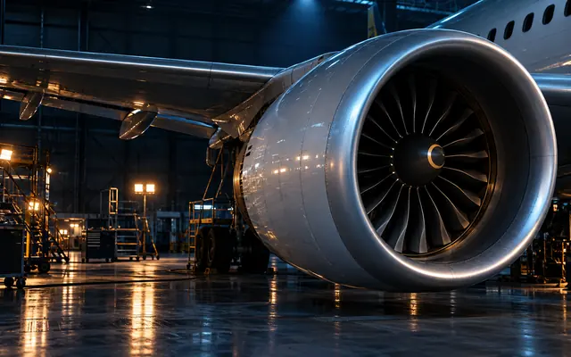 格納庫内のエンジン・適用分野