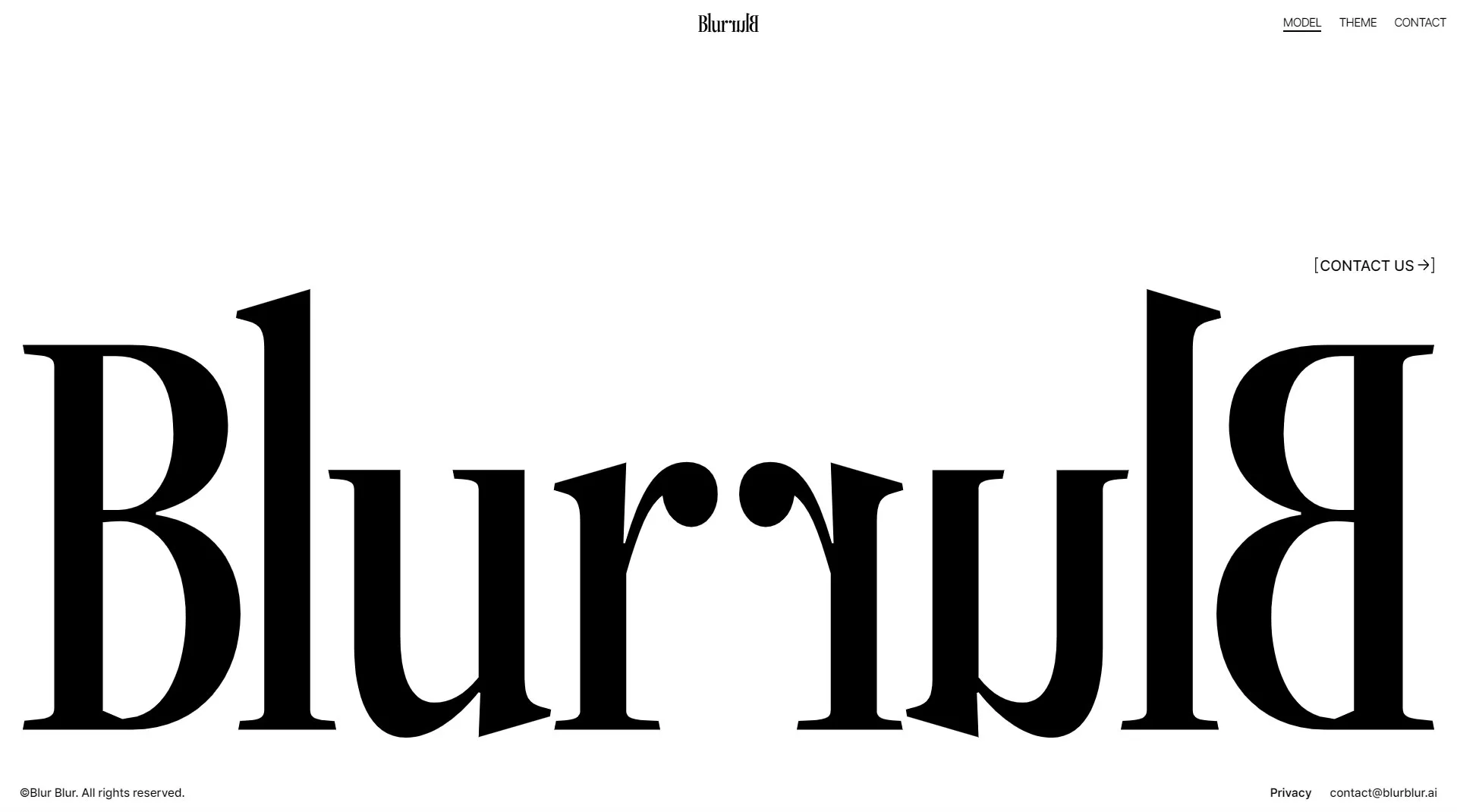 Blur Blur 메인 비주얼과 카드형 콘텐츠 배치