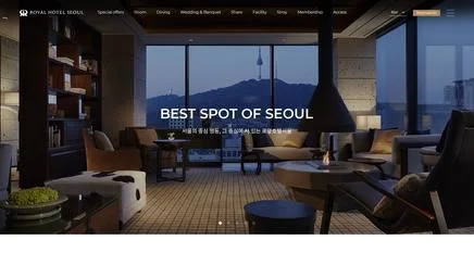 로얄호텔서울 - UX/UI 웹사이트 리뷰 | The Blue Canvas