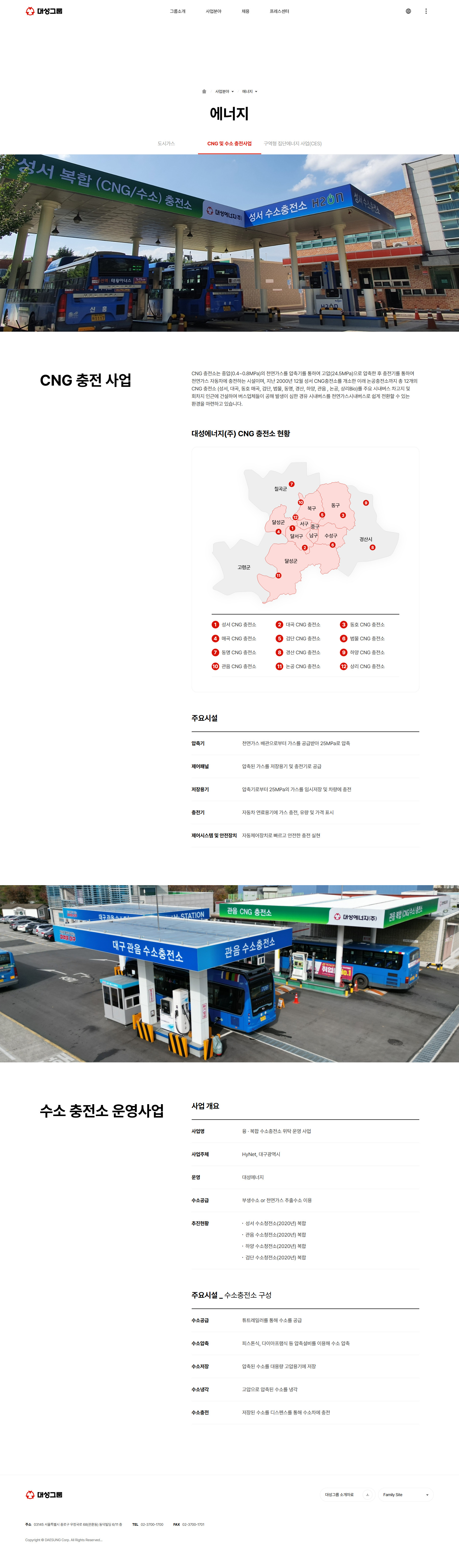 CNG 충전소 네트워크