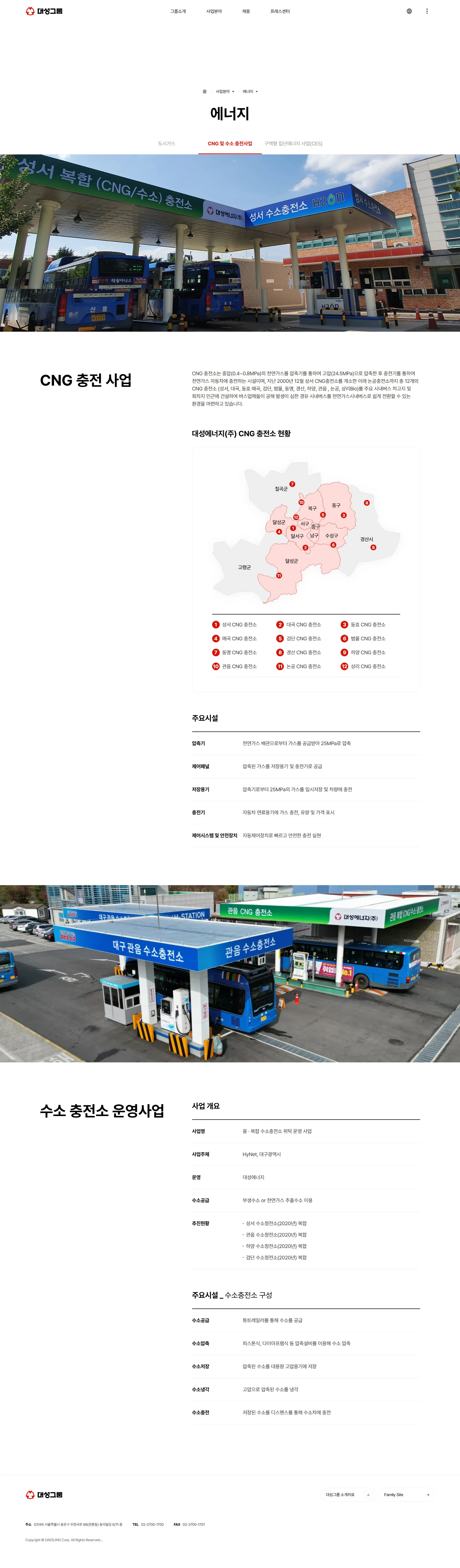 CNG 충전소 네트워크