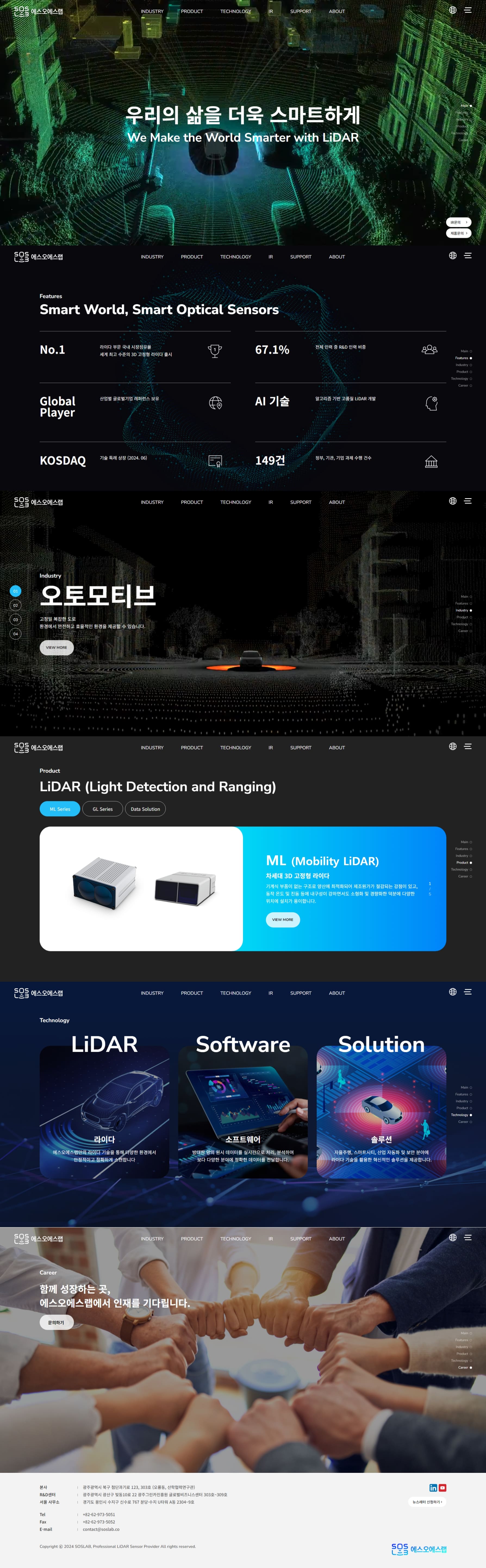 에스오에스랩 메인 비주얼