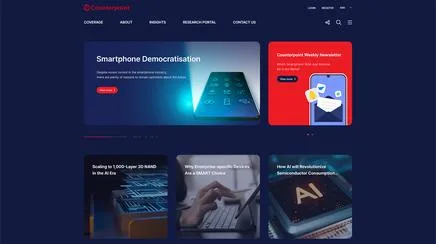카운터포인트리서치 - UX/UI Review | The Blue Canvas