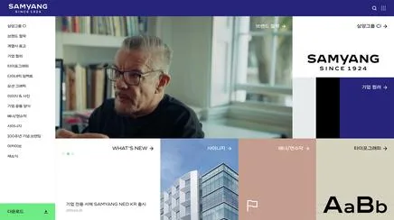 SAMYANG CI DIGITAL GUIDELINES - UX/UI 리뷰 | The Blue Canvas