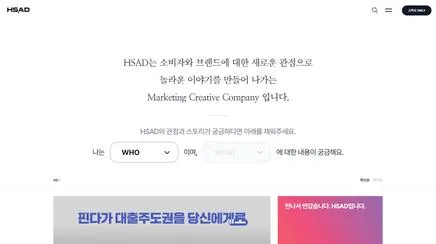 HSAD - 웹사이트 UX/UI 리뷰