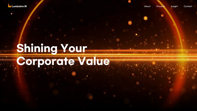 루미네어IR - 기업 IR UX/UI 리뷰 | The Blue Canvas