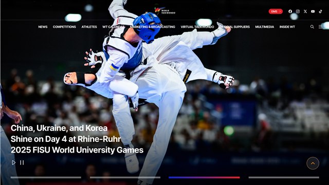 세계태권도연맹 - UX/UI 리뷰 | The Blue Canvas