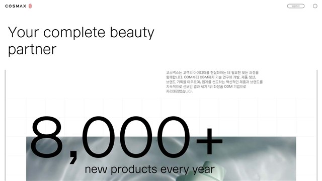 코스맥스 - UX/UI 리뷰 | The Blue Canvas