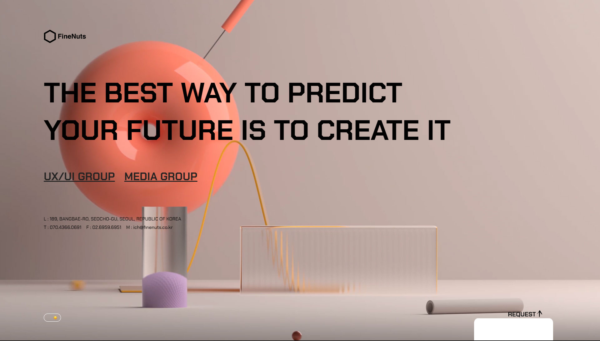 파인너츠 대표 제품과 패키지가 연출된 이미지