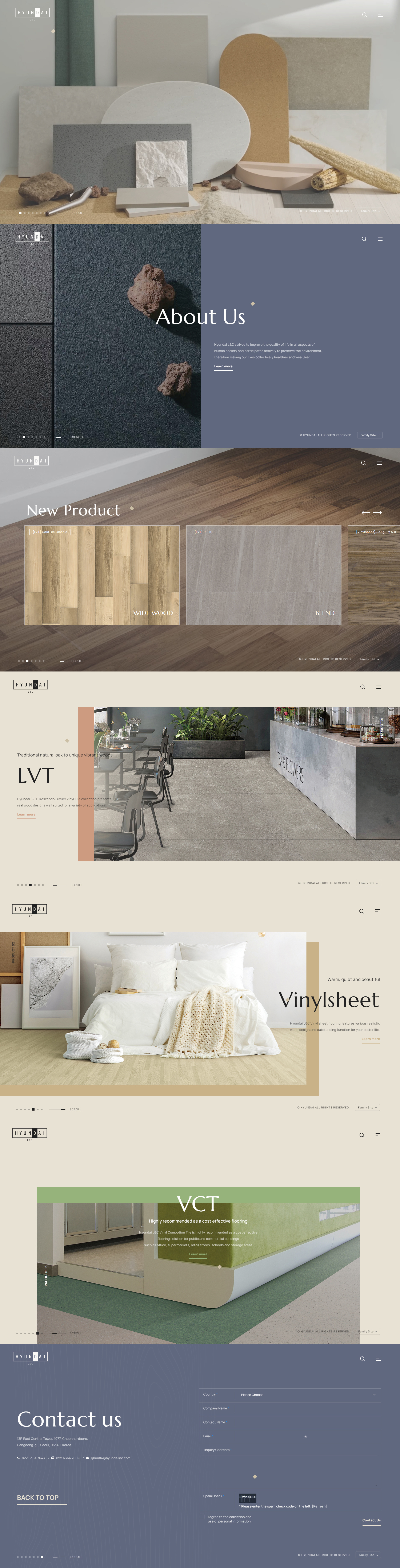 현대L&C의 프리미엄 인테리어 마감재 쇼룸 공간