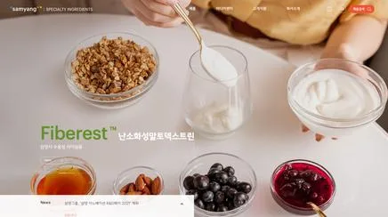 삼양사 식품사업부 - UX/UI 리뷰 | The Blue Canvas