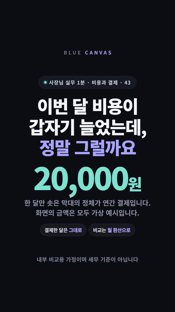 이번 달 비용이 늘었다, 정말 그럴까요 숏폼 영상 표지