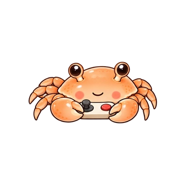 모래아기게 움직이는 스티커 — 조이스틱