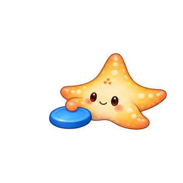 별콩아기불가사리 움직이는 스티커 — 너부터해