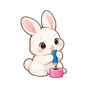 우유아기토끼 연필깎기