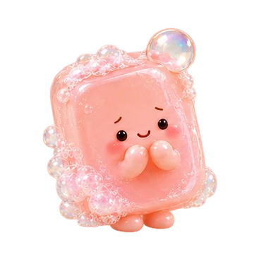 거품비누 움직이는 스티커 — 깜짝, 거품 톡