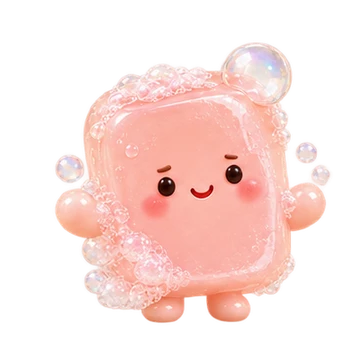 거품비누 움직이는 스티커 — 싫어요 몸짓