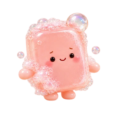 거품비누 움직이는 스티커 — 다정한 포옹