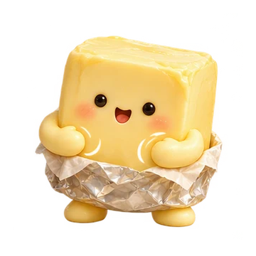 버터 움직이는 스티커 — 맛있는 한입