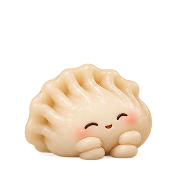 만두 움직이는 스티커 — 기쁜 통통
