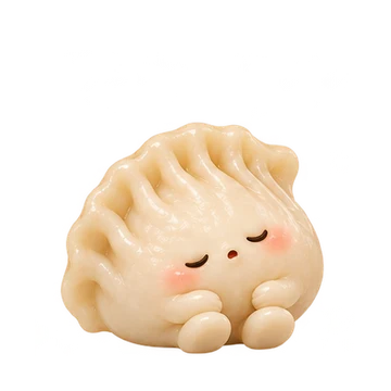 만두 움직이는 스티커 — 깜짝 부풀기