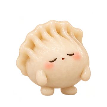 만두 지쳐 납작
