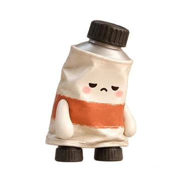 물감 움직이는 스티커 — 힘 빠진 튜브