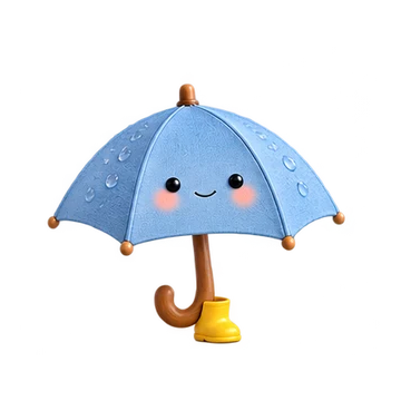 우산 움직이는 스티커 — 축하 리듬