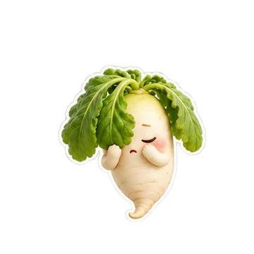 무 움직이는 스티커 — 아침 활짝